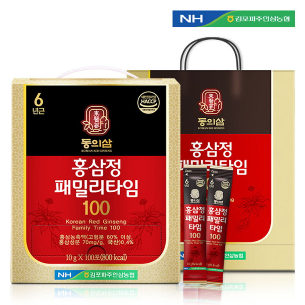 [농협] 동의삼 홍삼정 패밀리타임 100 (10g*100포)