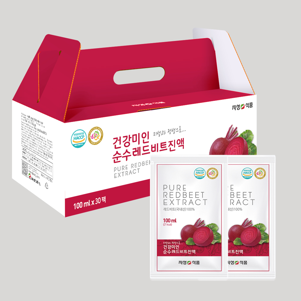 [건강미인] 무안순수레드비트즙 (100ml x 30포) x 4상자