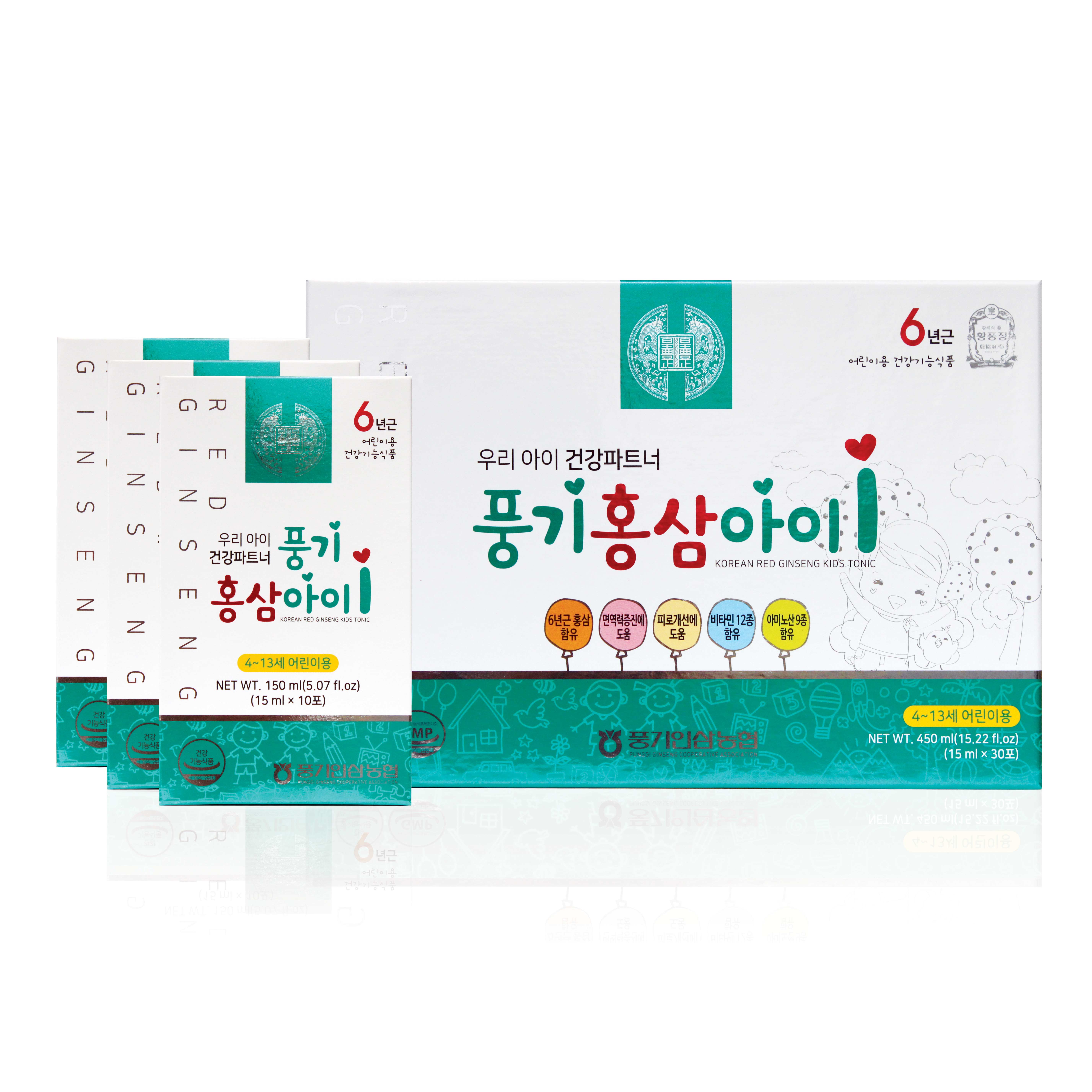 [풍기인삼농협] 홍삼아이Red Ginseng Kids Tonic 15ml*30포