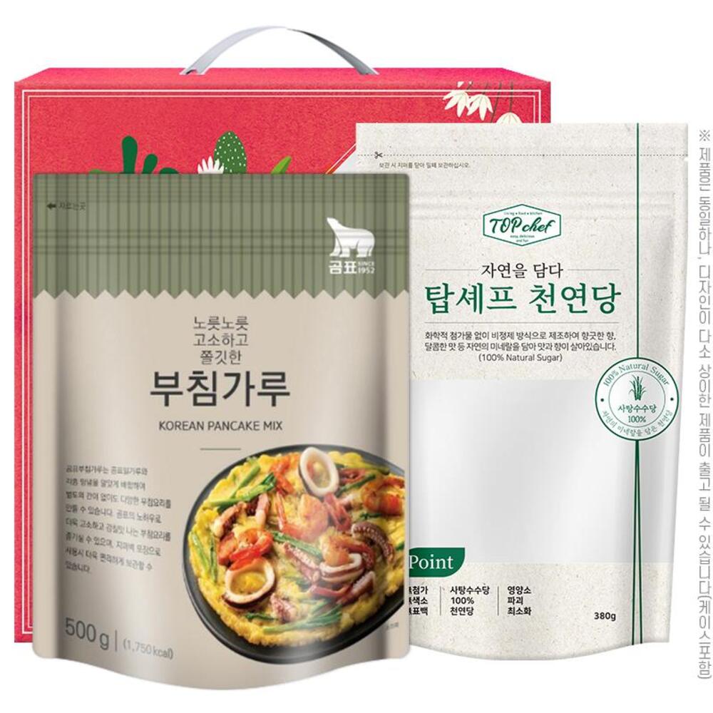 [곰표] 곰표 부침가루 + 탑셰프 천연당 리필 (2종)